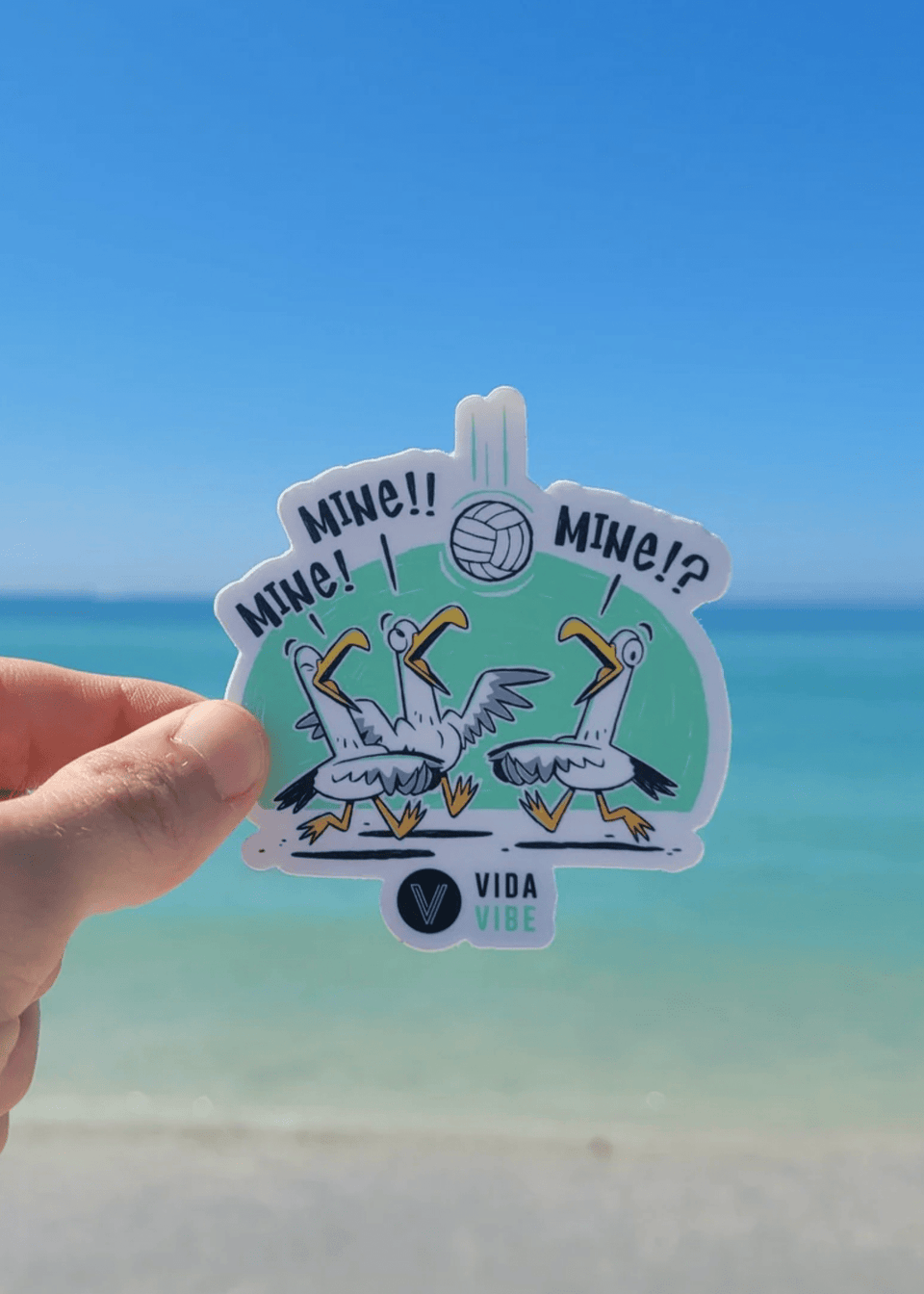 Mine Mine Mine Volleyball Sticker